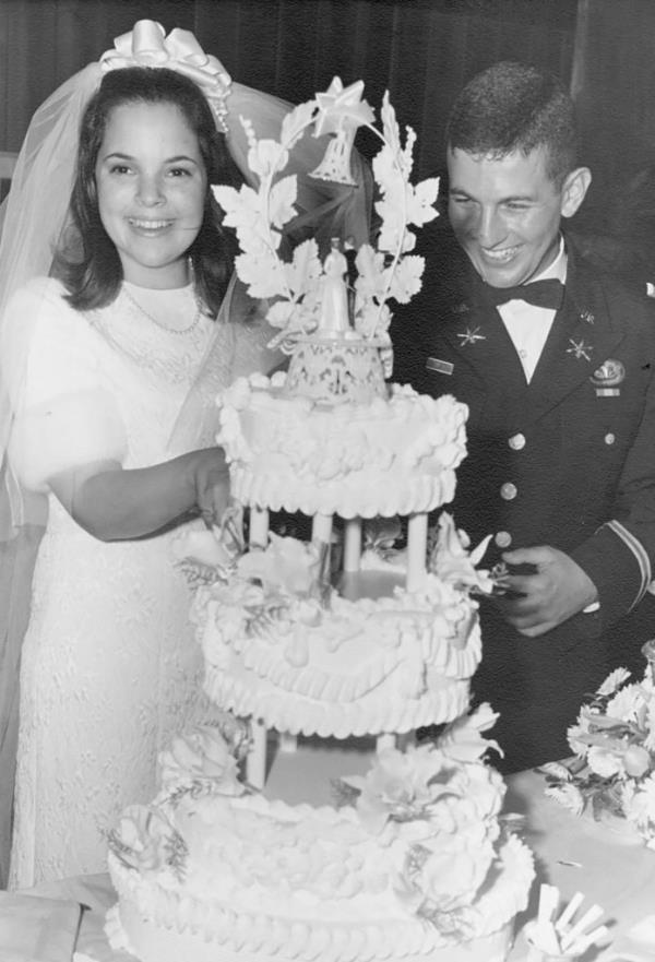 Ina Garten and Jeffrey on their wedding day in 1968.