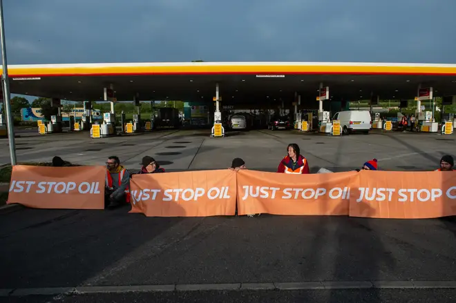 Just Stop Oil Protesters Target Petrol Station At Cobham Service