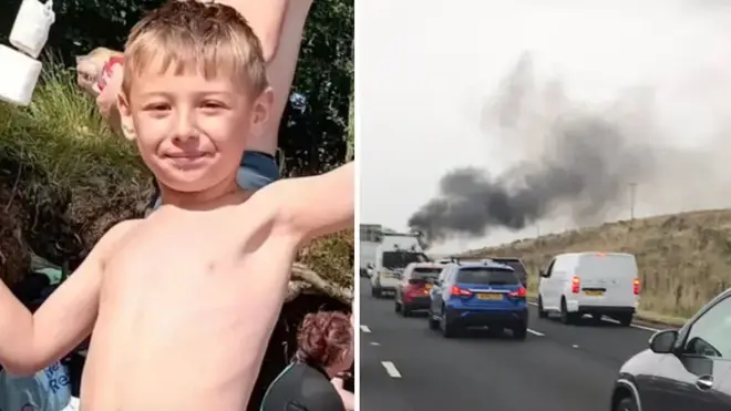 Heartbreaking M6 crash update as lone survivor, 7, remains in coma with dad 'by his side day and night'