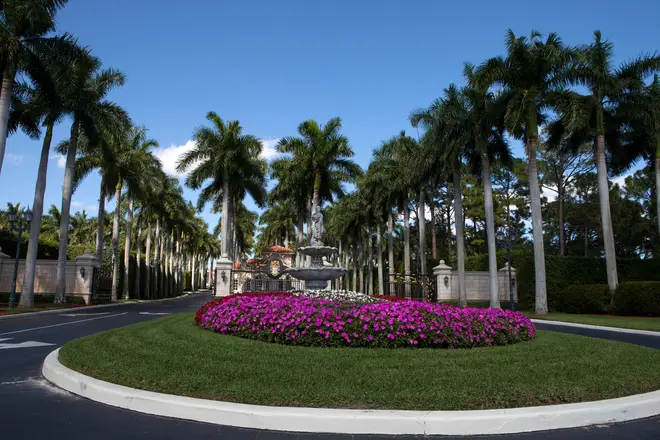 Trump International Golf Club in West Palm Beach, where President Trump frequently plays golf. The club is a short drive from his winter White House M