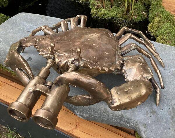 See Crab sculpture by Donnacha at Chelsea Flower Show.