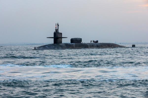 The guided-missile submarine USS Georgia is being deployed to the Middle East to help defend Israel.